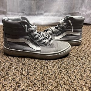 Gray high top vans